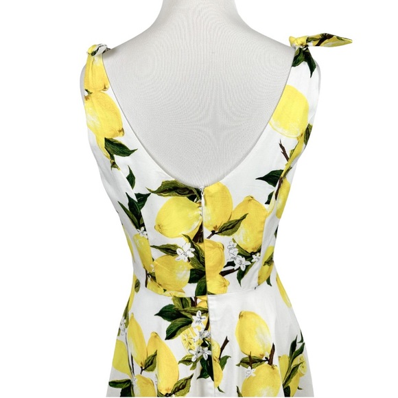 Bbonfinedress Lemon Print Summer Dress Pinup Size Medium - Picture 6 of 9